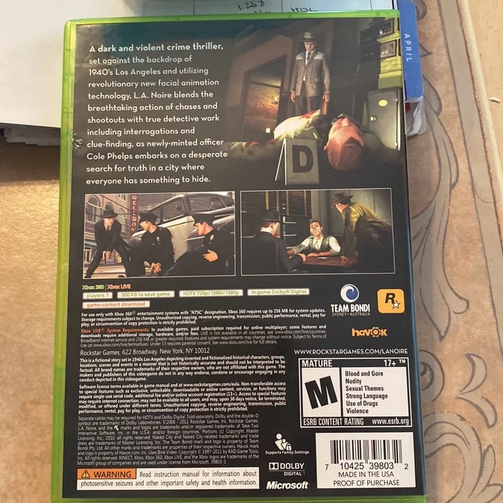N/A xbox 360